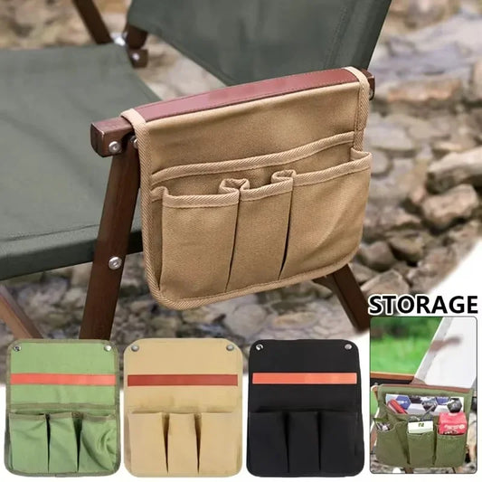 Outdoor Chair Side Pocket Camping Chair Mobile Phones Magazine Sundries Organizer Sofa Arm Rest Remote Control Hang Storage Bags