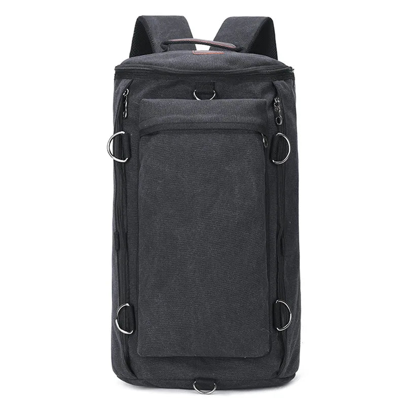 Preppy Style School Backpack Bookbag Laptop Computer Backpacks Travel Backpacks Outdoor Sports Cylinder Canvas Backpacks