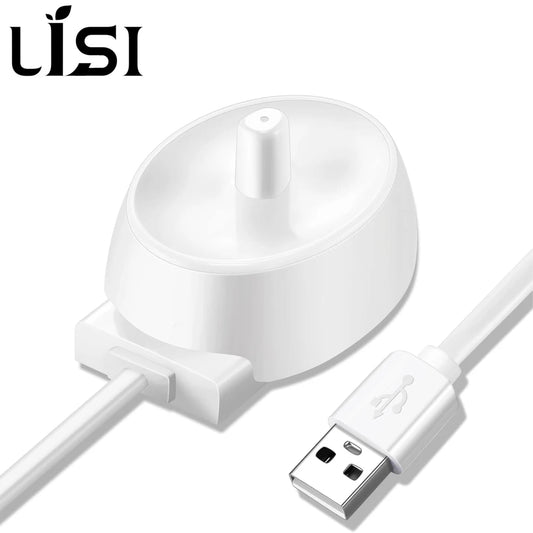 USB Charger Base Fit for Oral B Electric Toothbrush Safe Reliable Portable Waterproof Inductive Charging Base for Travel