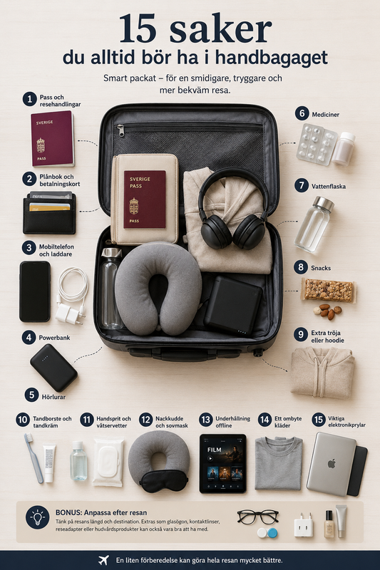 15 things you should always have in your carry-on luggage