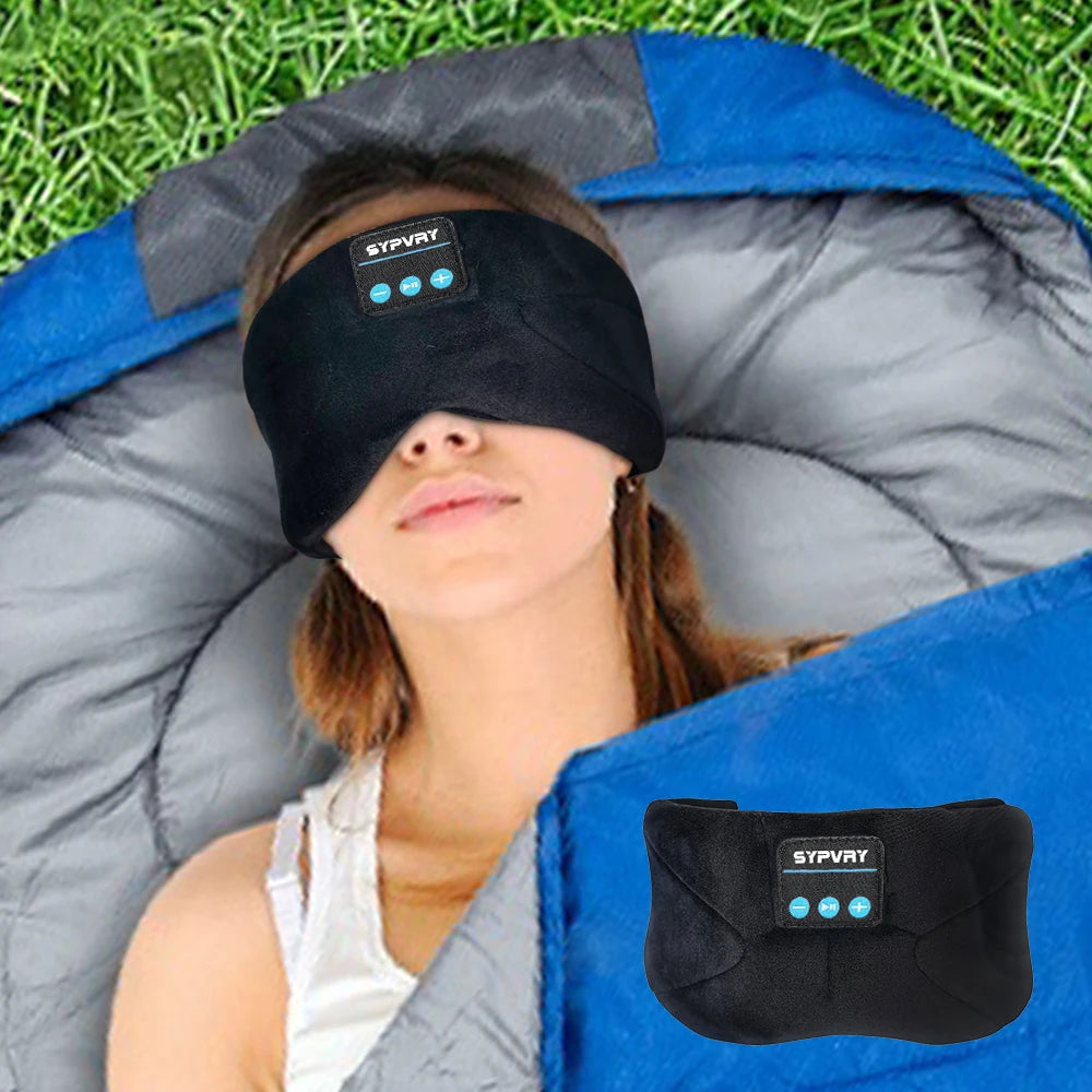 Bluetooth Sleeping Mask Blindfold Wireless Headphones for Sleeping, Breathable Headband Headphones Music Eye Mask