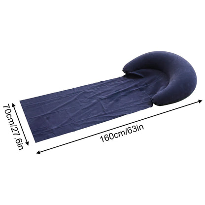1Pcoutdoor Camping Foldable Inflatable Beach Mat, Compact, Convenient and Simple Camping Outdoor Mat, Suitable for Beach Parties