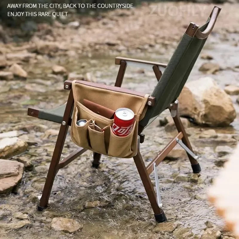 Outdoor Chair Side Pocket Camping Chair Mobile Phones Magazine Sundries Organizer Sofa Arm Rest Remote Control Hang Storage Bags