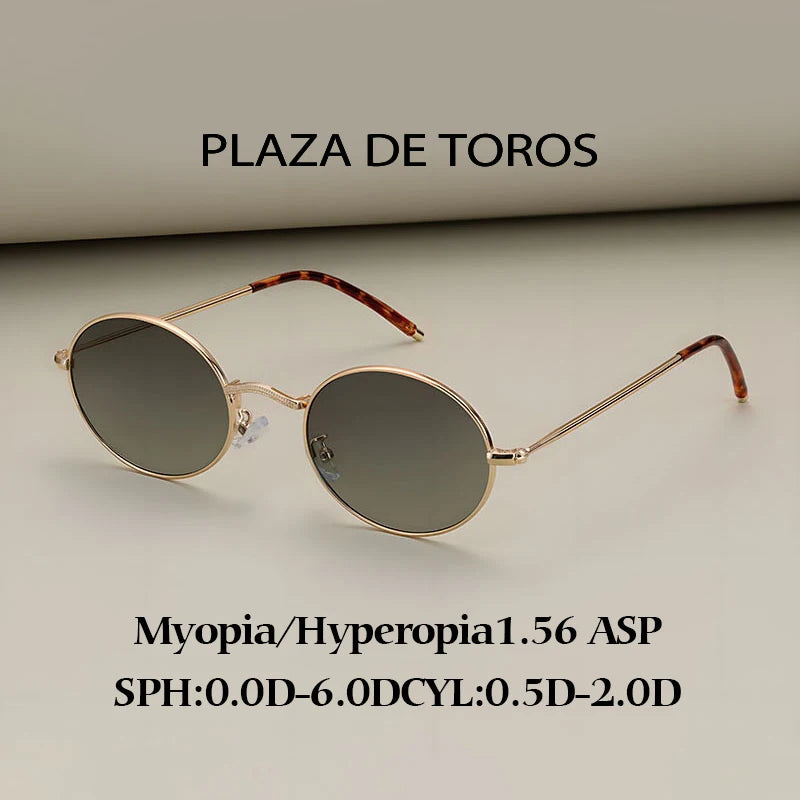 New 2025 Vintage Polarized Sunglasses Men Oval Retro UV400 Sun Glasses High Quality Alloy Eyewear Driving Fishing Sunglass