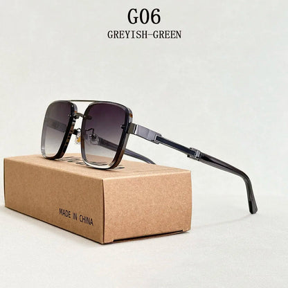 New Sunglasses for Men Luxury Fashion Glasses Sunscreen Square Sunglasses Women Trendy Vintage Gafas De Sol Hombre Zonnebril Su
