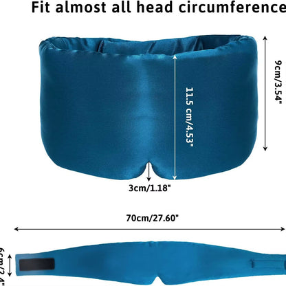 Mulberry Silk Sleeping Mask Eyepatch Blocking Light Eyemask Eyeshade Soft Padded Slaapmasker Travel Sleeping Aid for Sleep Patch