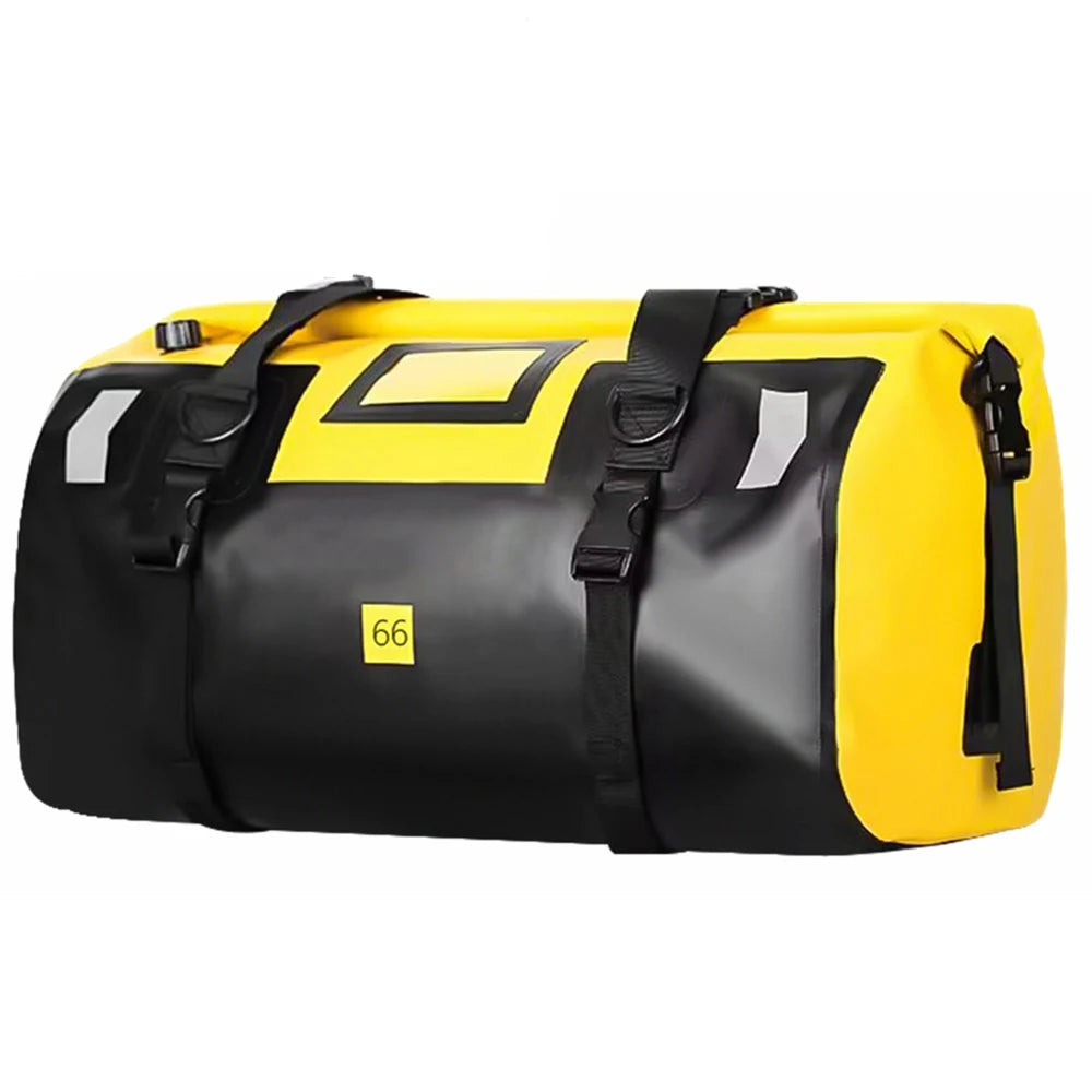 Motorcycle Dry Bag Waterproof Reflective Tail Duffle Bag Skiing Travel Hiking Camping Boating Riding Fishing Outdoor Luggage