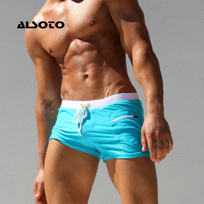Sexy Swimsuit Swimwear Men Maillot De Bain Mens Swim Briefs Beach Shorts Swimming Trunks Zwembroek Heren Mayo Swimwear