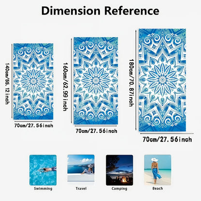 Exquisite Shark-Patterned Beach Towel for Summer Fun! Suitable for Towels, Bath Towels, Beach Towels