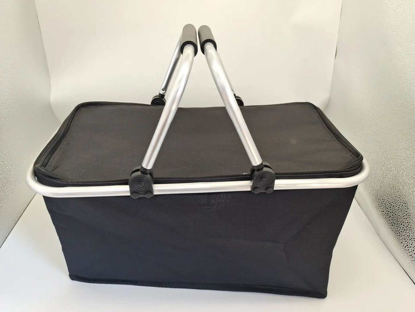Portable Picnic Basket Oxford Cloth Camping Insulated Basket Thickened Aluminum Film Folding Take-Out Picnic Basket