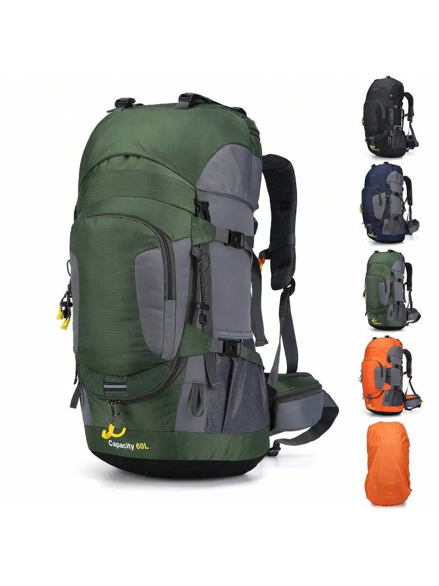 60L Waterproof Oxford Backpack for Hiking Camping Trekking Travel Outdoor