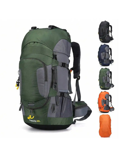 60L Waterproof Oxford Backpack for Hiking Camping Trekking Travel Outdoor