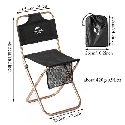 Beach Chair Ultralight Portable Camping Chairs Folding with Mesh Bag Relax Chair Outdoor Picnic Hiking Fishing Chair