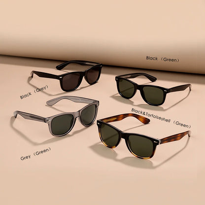 Fashion Vintage Square Sunglasses Men Women High-Quality Luxury Brand Designer Sun Glasses Driving Fishing UV400 Eyewear