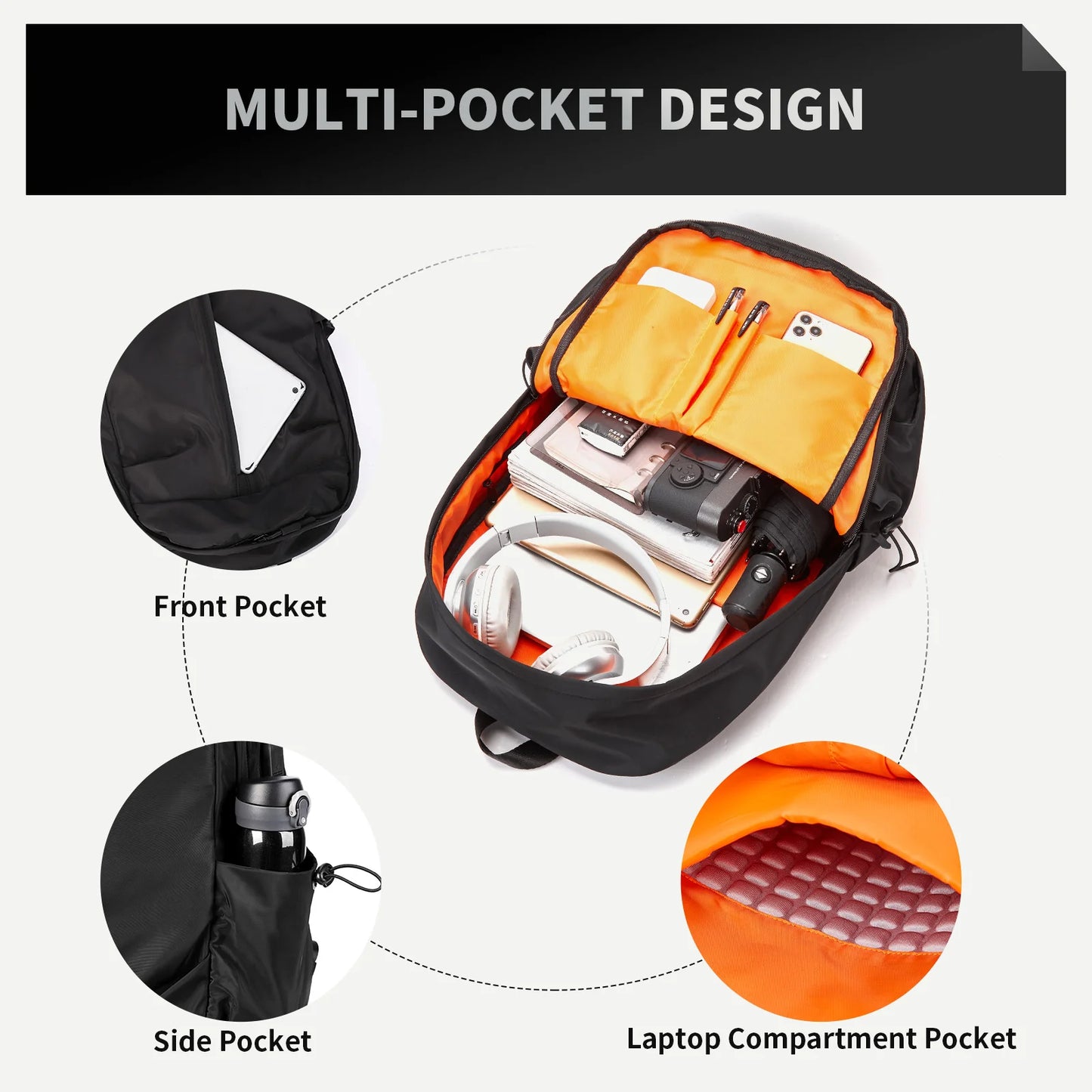 Mens Backpack Waterproof Notebook Backpacks Travel Vacuum Compression Laptop Backpacks High Quality Storage Business Bag New In