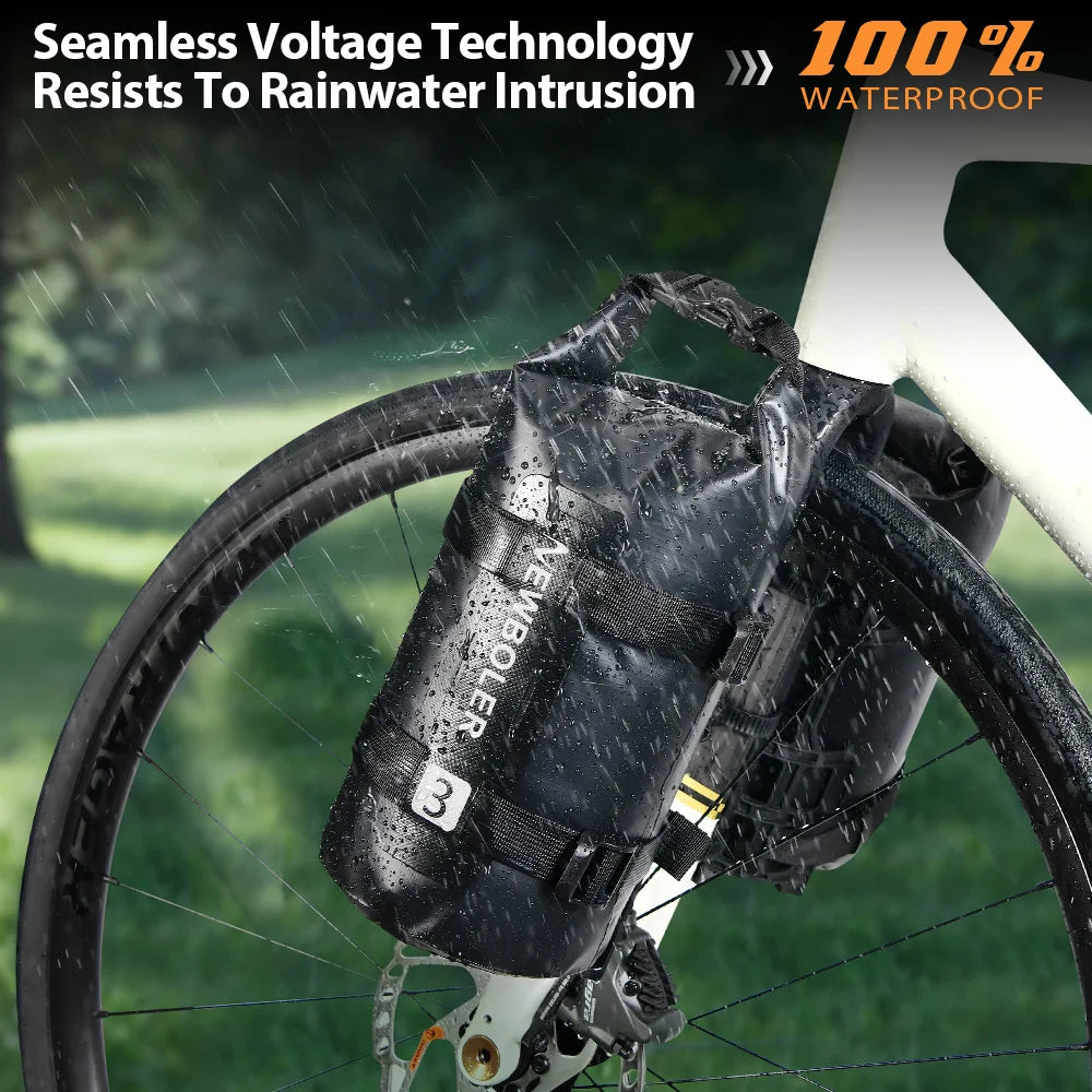 Portable Waterproof Bike Fork Bags 3L Portable Bike Bags Electric Scooter Bags Bicycle Front Bags Bicycle Fork Bags