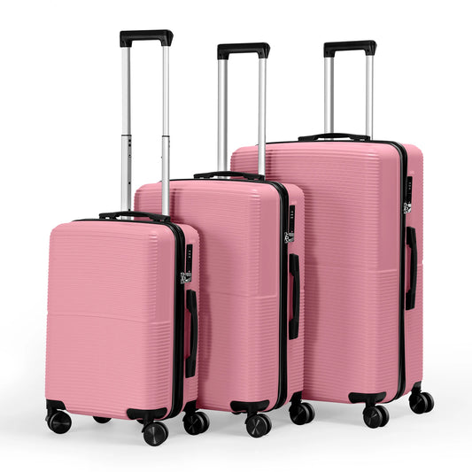 TSA Lock 3Pcs Luggage Set ABS Hardshell Travel Suitcase Luggage Bag with Silent Spinner Wheel 28 Inch Large Suitcase