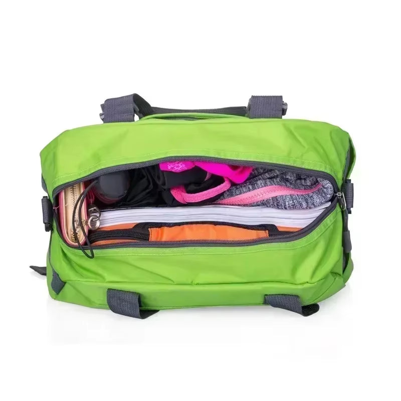 Yoga Fitness Bag Waterproof Nylon Training Shoulder Crossbody Sport Bags for Women Fitness Travel Duffel Clothes Gym Bags