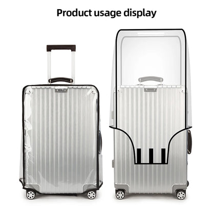 18-30Inch Clear Suitcase Cover Protector PVC Protective Suitcase Cover Wear-Resistant Outer Cover Transpare for Wheeled Suitcase