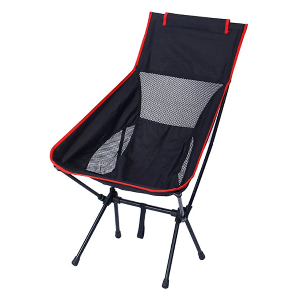 Portable High Back Camping Chair Lightweight Folding Camping Chairs with Carry Bag Backpacking Foldable Chair for Hiking Fishing