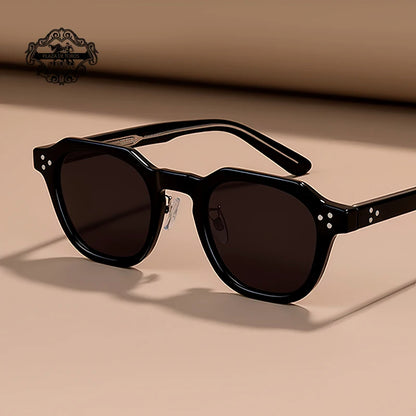 High-Quality Rivet Classic Sunglasses Men Women Brand Design Eye Sun Glasses Men Fashion Sunglasses UV400 Travel Driving