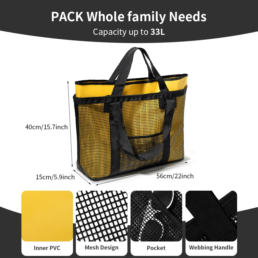 Extra Large Beach Bags 2-In-1 Beach Bag Detachable Beach Tote Pool Bag Lightweight for Beach/Pool Trip