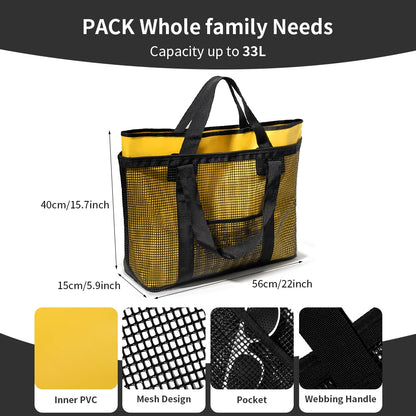 Extra Large Beach Bags 2-In-1 Beach Bag Detachable Beach Tote Pool Bag Lightweight for Beach/Pool Trip