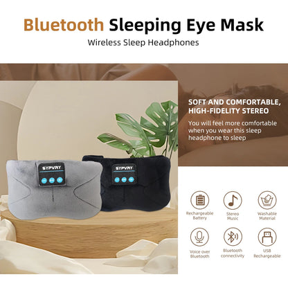 Bluetooth Sleeping Mask Blindfold Wireless Headphones for Sleeping, Breathable Headband Headphones Music Eye Mask