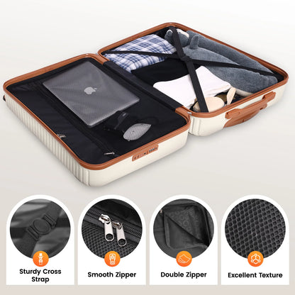 4/6 Piece Luggage Set with Spinner Wheels & TSA Lock, Carry on Luggage Hardshell ABS+PC, Travel Collection Suitcases Sets