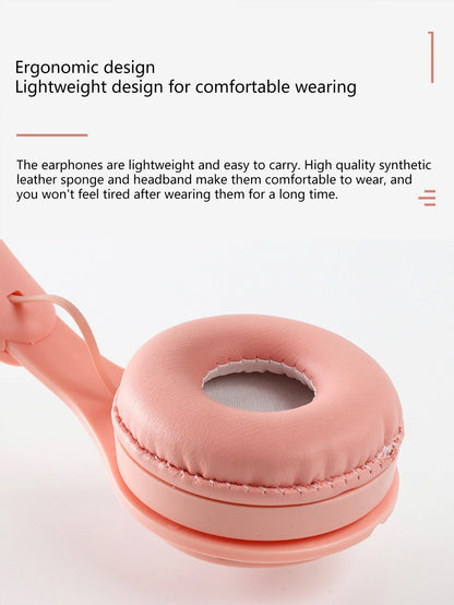Head-Mounted Bluetooth Headphones, Hifi Sound Quality, Seamless Game Delay, Foldable Portable Bluetooth Headphones