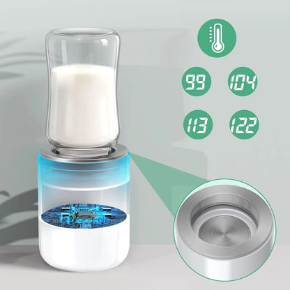 Bornbl N1S Portable Baby Bottle Warmer, Fast Heating Travel Milk Warmer, 8800Mah Breastmilk Warmer on the Go with 3 Adapters