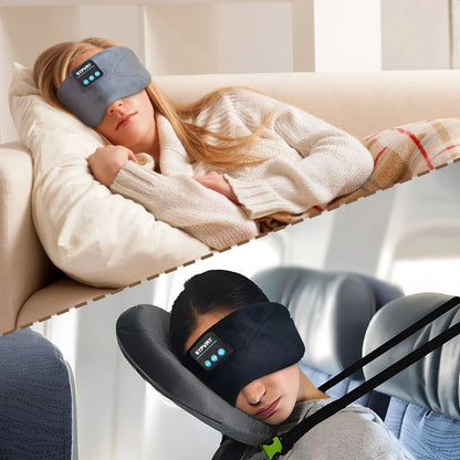 Bluetooth Sleeping Mask Blindfold Wireless Headphones for Sleeping, Breathable Headband Headphones Music Eye Mask