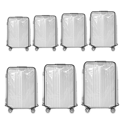 18-30Inch Clear Suitcase Cover Protector PVC Protective Suitcase Cover Wear-Resistant Outer Cover Transpare for Wheeled Suitcase