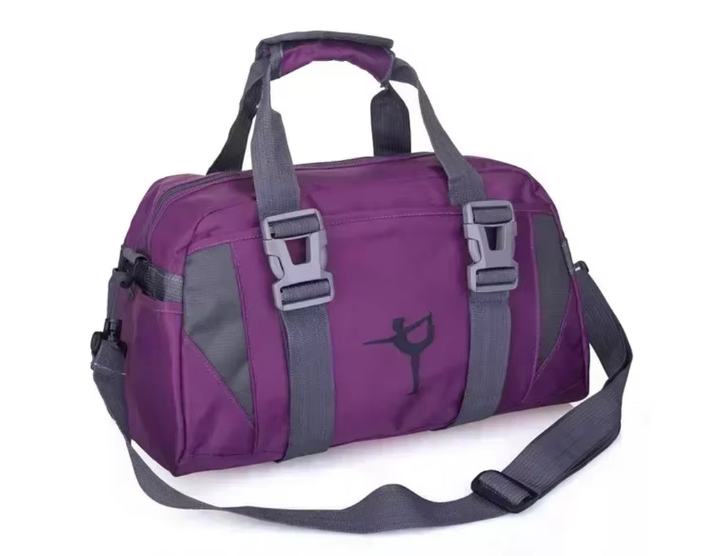 Yoga Fitness Bag Waterproof Nylon Training Shoulder Crossbody Sport Bags for Women Fitness Travel Duffel Clothes Gym Bags