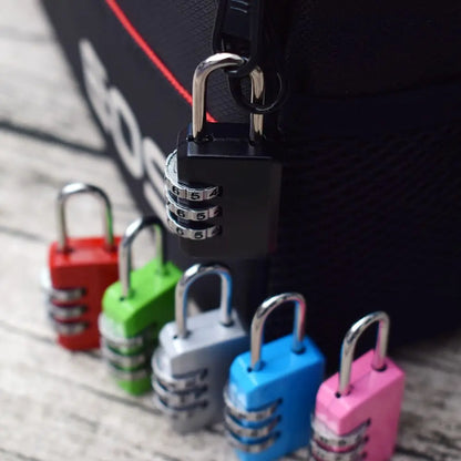 3 Dial Digit Password Lock Combination Suitcase Luggage Metal Code Password Locks Padlock Travel Safe Anti-Theft Cijfersloten