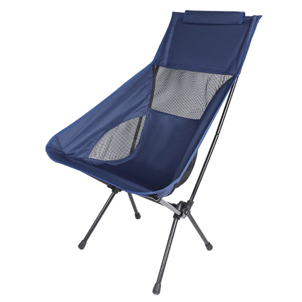 Portable High Back Camping Chair Lightweight Folding Camping Chairs with Carry Bag Backpacking Foldable Chair for Hiking Fishing