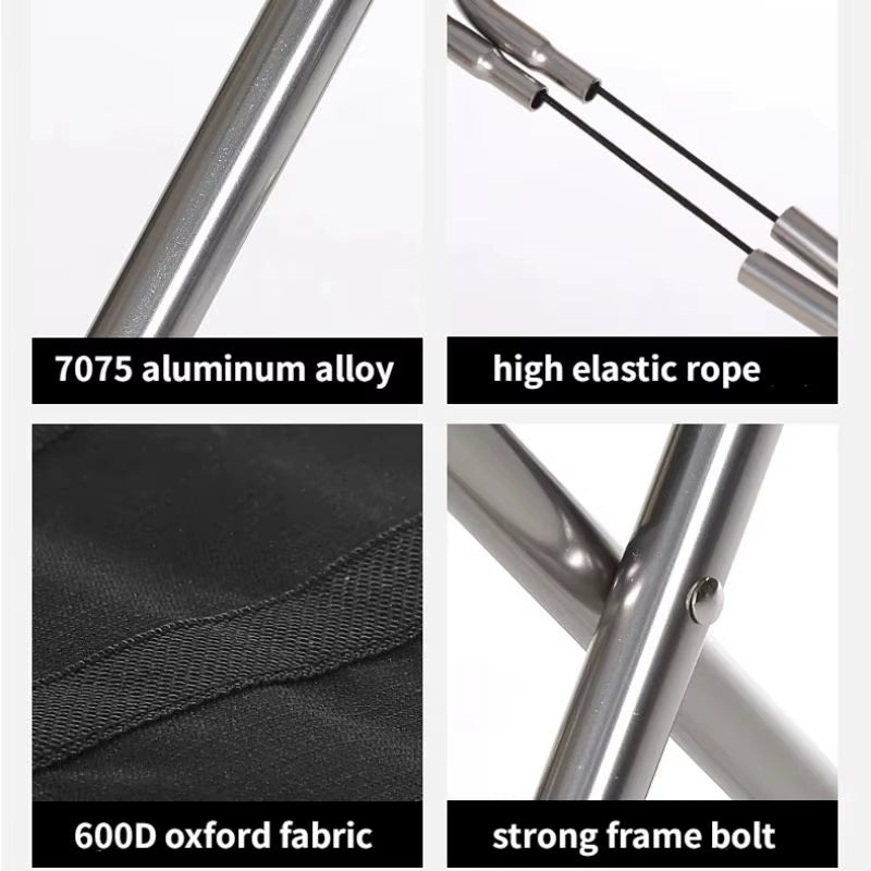 Portable Folding Outdoor Camping Chairs, Fishing Chairs, Aluminum Alloy Chairs