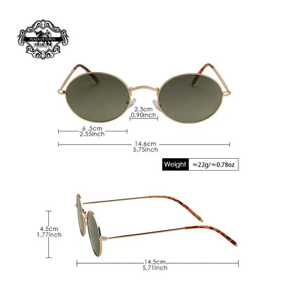 New 2025 Vintage Polarized Sunglasses Men Oval Retro UV400 Sun Glasses High Quality Alloy Eyewear Driving Fishing Sunglass