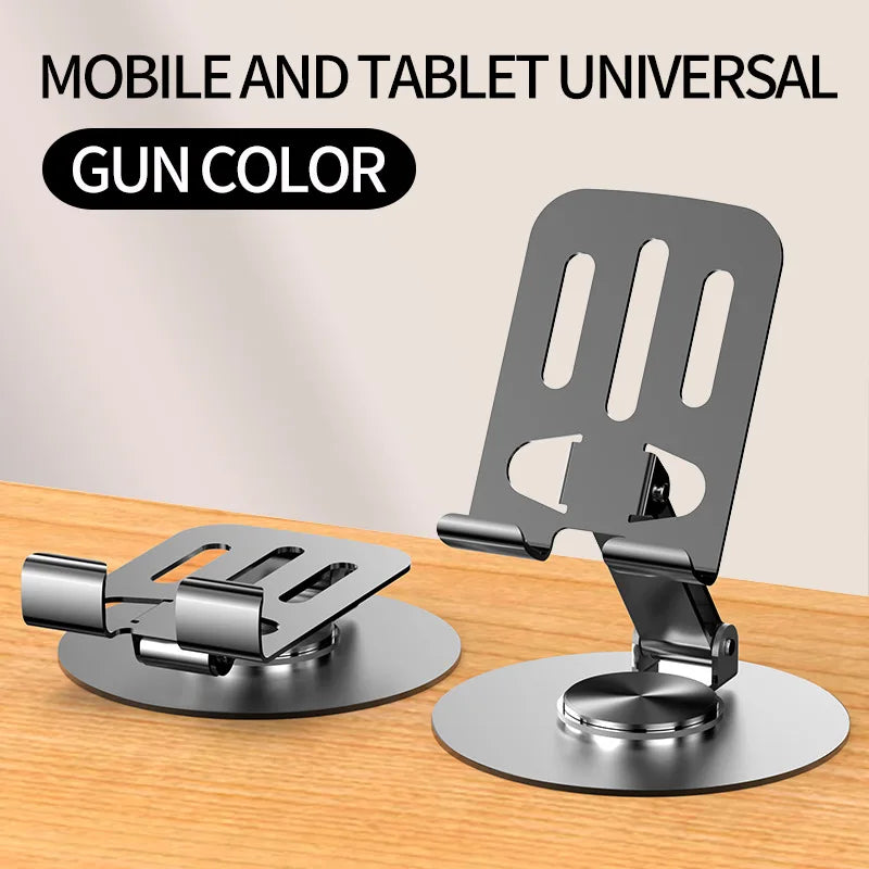 Metal Phone Holder Metal Phone Holder; Rotating and Folding Desktop Phone Holder
