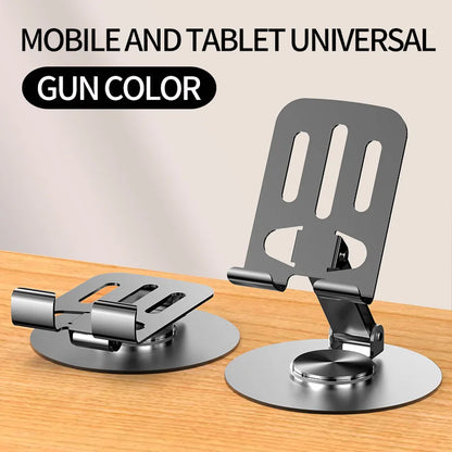 Metal Phone Holder Metal Phone Holder; Rotating and Folding Desktop Phone Holder