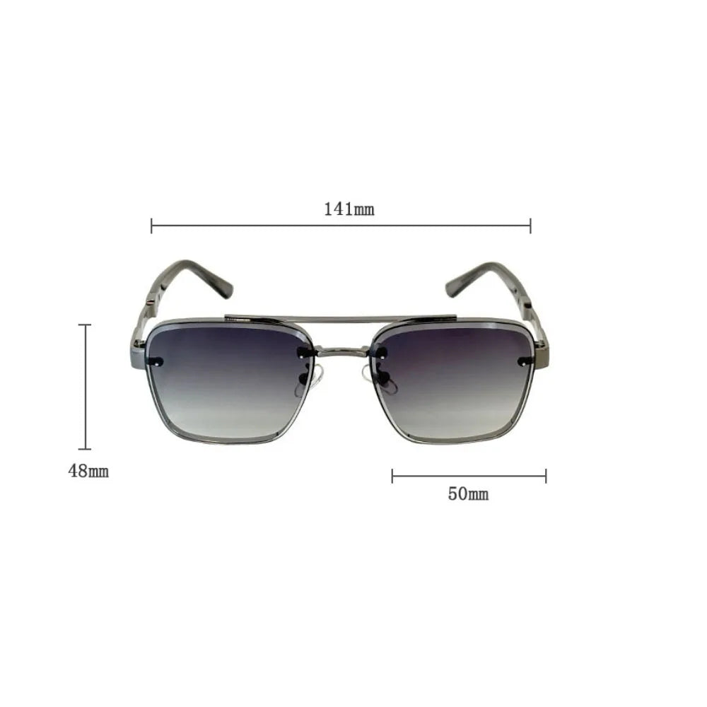 New Sunglasses for Men Luxury Fashion Glasses Sunscreen Square Sunglasses Women Trendy Vintage Gafas De Sol Hombre Zonnebril Su