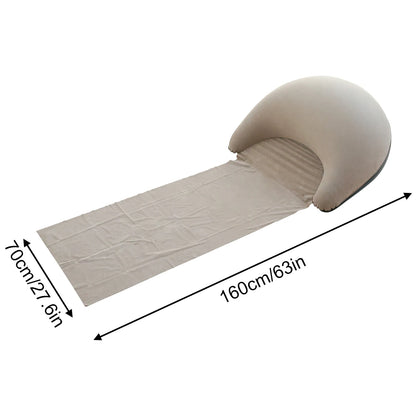 1Pcoutdoor Camping Foldable Inflatable Beach Mat, Compact, Convenient and Simple Camping Outdoor Mat, Suitable for Beach Parties
