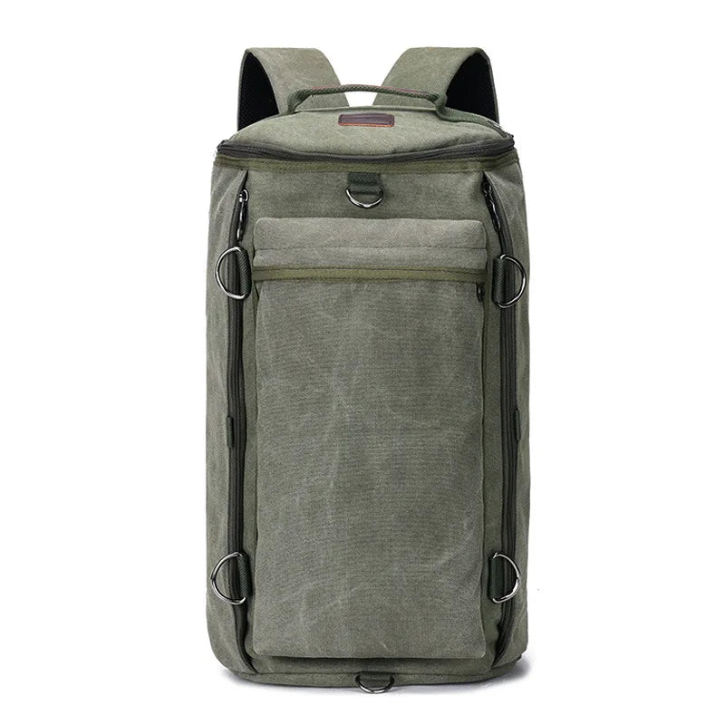 Preppy Style School Backpack Bookbag Laptop Computer Backpacks Travel Backpacks Outdoor Sports Cylinder Canvas Backpacks