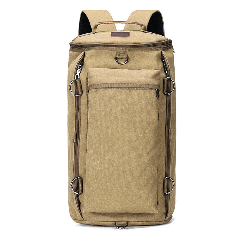 Preppy Style School Backpack Bookbag Laptop Computer Backpacks Travel Backpacks Outdoor Sports Cylinder Canvas Backpacks