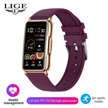 For Android IOS Smart Bracelet Women Smartwatch Men Heart Rate Blood Oxygen Waterproof Sport Smart Band Watch for Ladies +Gift