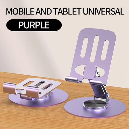 Metal Phone Holder Metal Phone Holder; Rotating and Folding Desktop Phone Holder