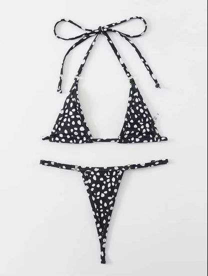Sexy Micro Bikini 2025 Women Push up Padded Thong Swimsuit Female Cut Out Bathing Suit Swimwear
