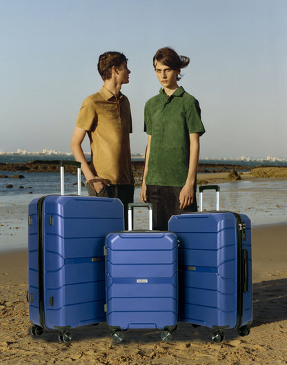 Hardshell Suitcase Spinner Wheels PP Luggage Sets Lightweight Suitcase with TSA Lock, 3-Piece Set (20/24/28)