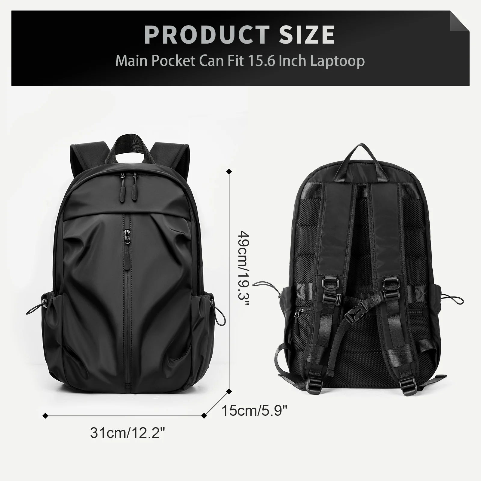 Mens Backpack Waterproof Notebook Backpacks Travel Vacuum Compression Laptop Backpacks High Quality Storage Business Bag New In