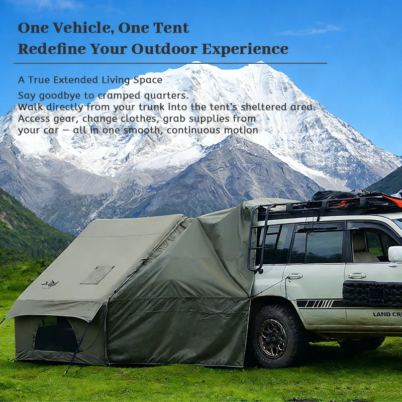 Inflatable Camping Tent 4-8 People with Windows Portable Water-Resistant Camping Tent Four Season Tents